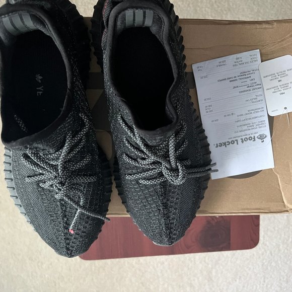 Yeezy Boost 350 V2 Black/Static REFLECTIVE - Size 9 main image 11